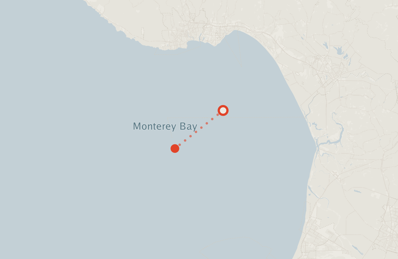 Activity map — real sighting points on an OpenStreetMap basemap