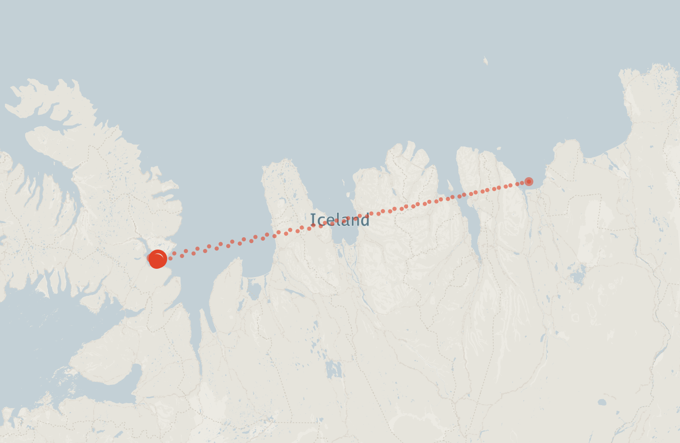 Activity map — real sighting points on an OpenStreetMap basemap