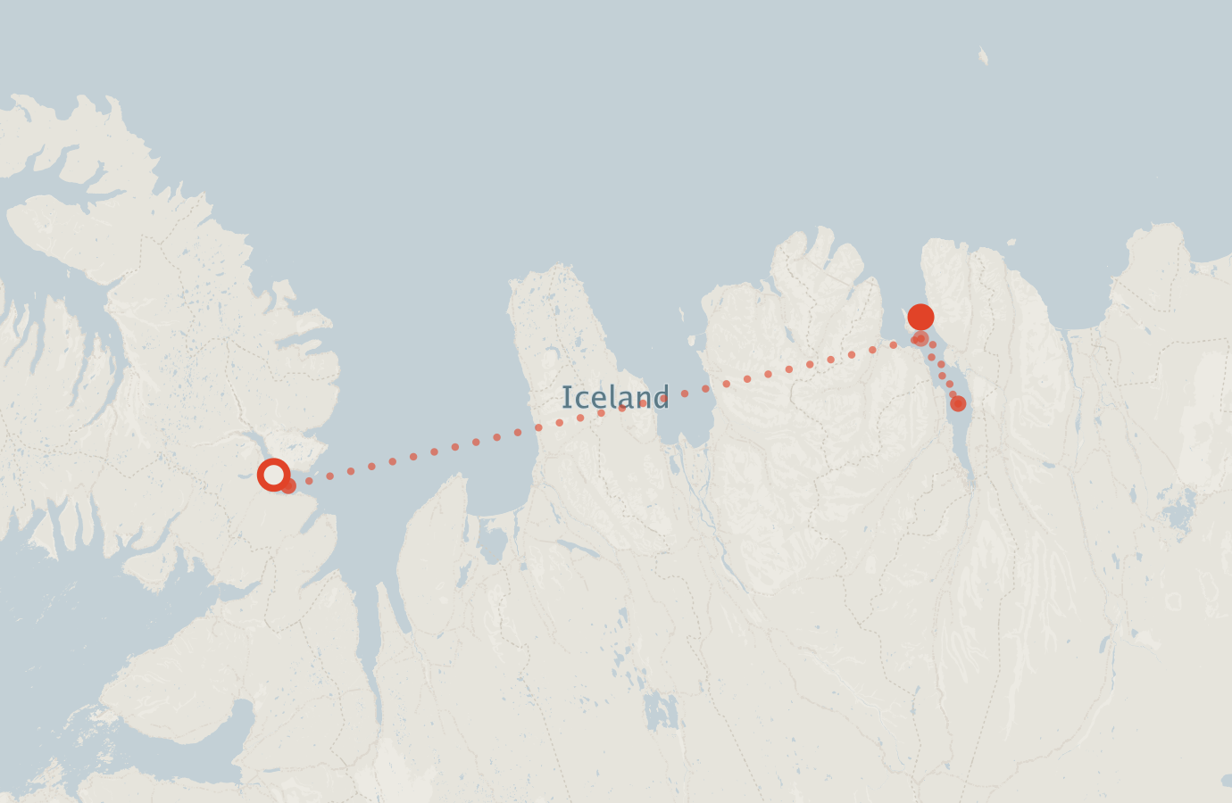 Activity map — real sighting points on an OpenStreetMap basemap