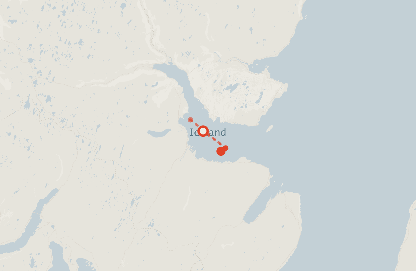 Activity map — real sighting points on an OpenStreetMap basemap