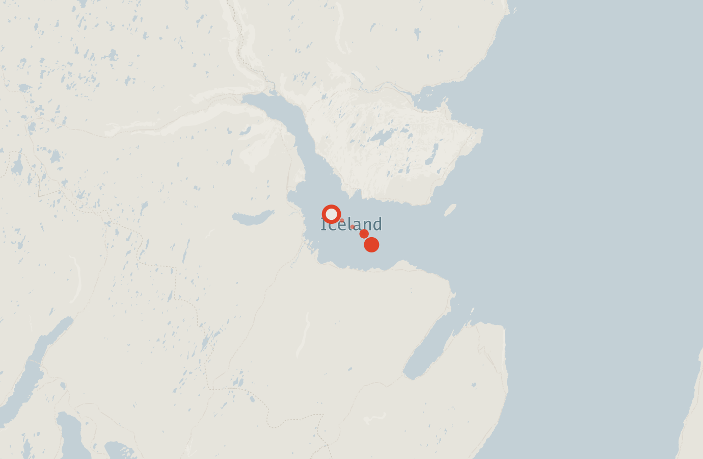 Activity map — real sighting points on an OpenStreetMap basemap