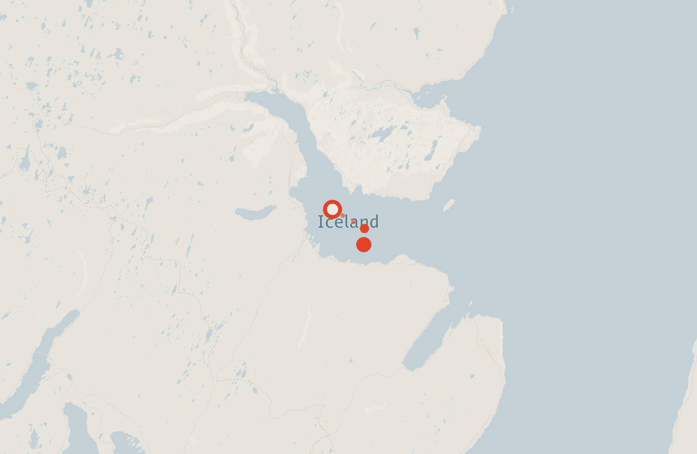 Activity map — real sighting points on an OpenStreetMap basemap