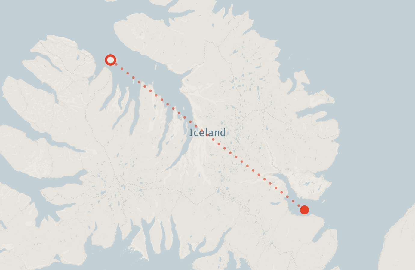 Activity map — real sighting points on an OpenStreetMap basemap