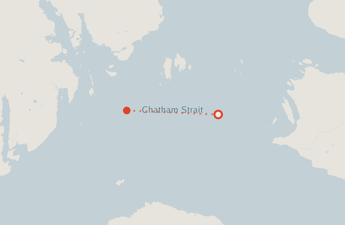 Activity map — real sighting points on an OpenStreetMap basemap