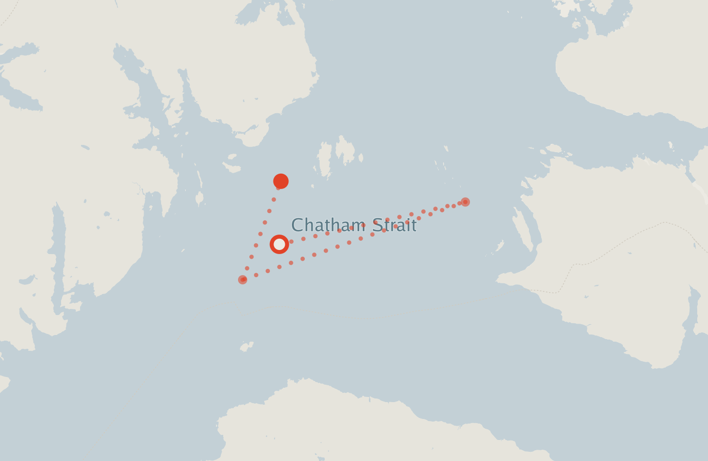 Activity map — real sighting points on an OpenStreetMap basemap