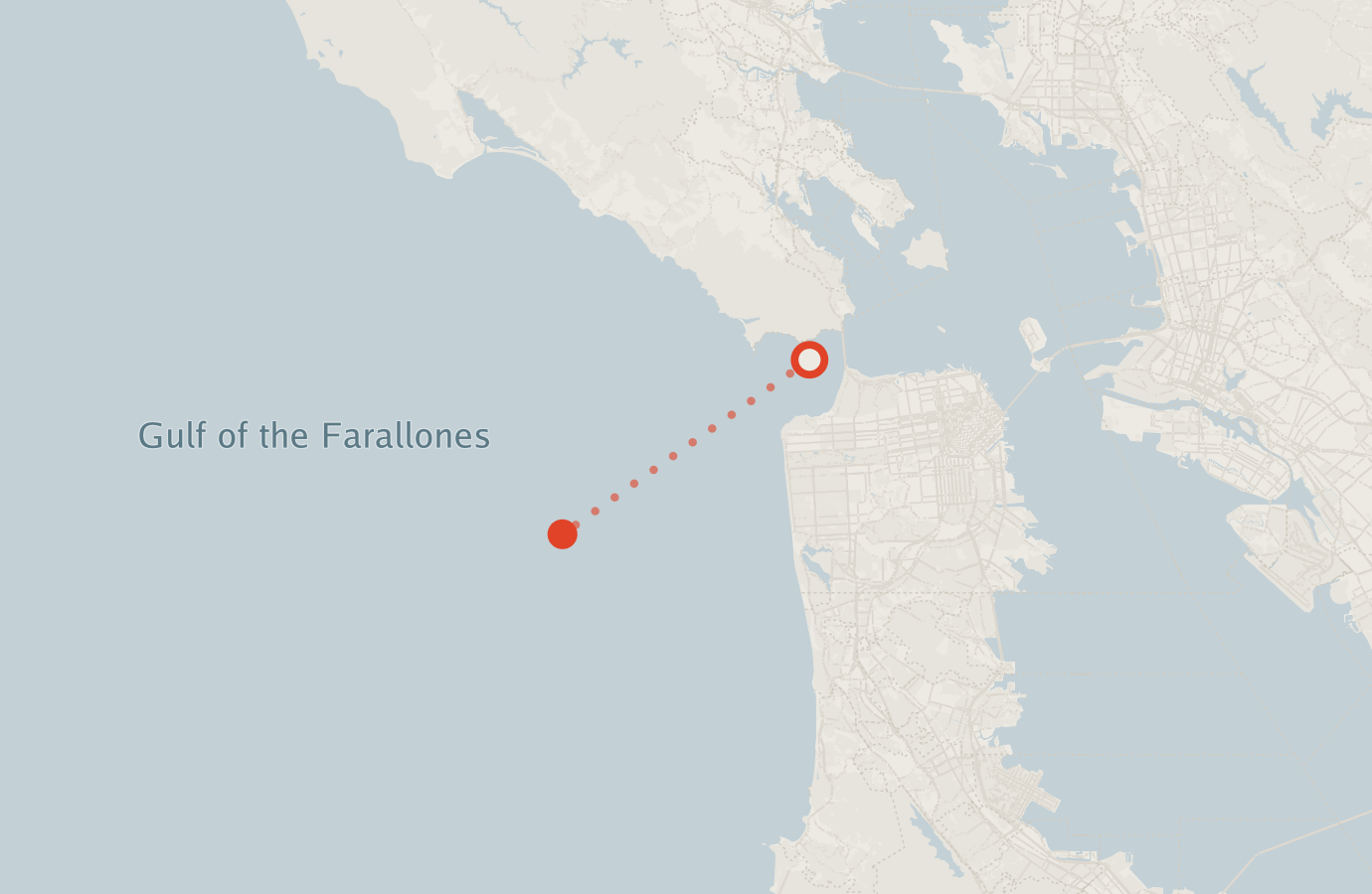 Activity map — real sighting points on an OpenStreetMap basemap