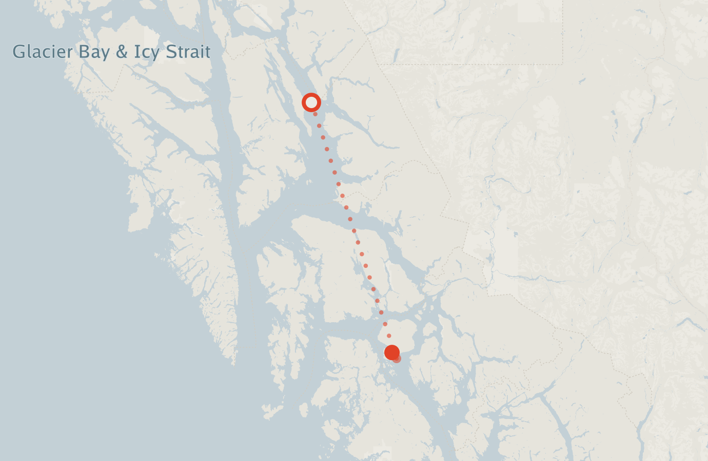 Activity map — real sighting points on an OpenStreetMap basemap
