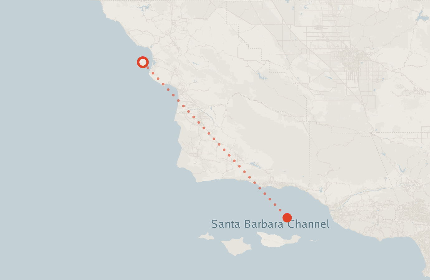 Activity map — real sighting points on an OpenStreetMap basemap