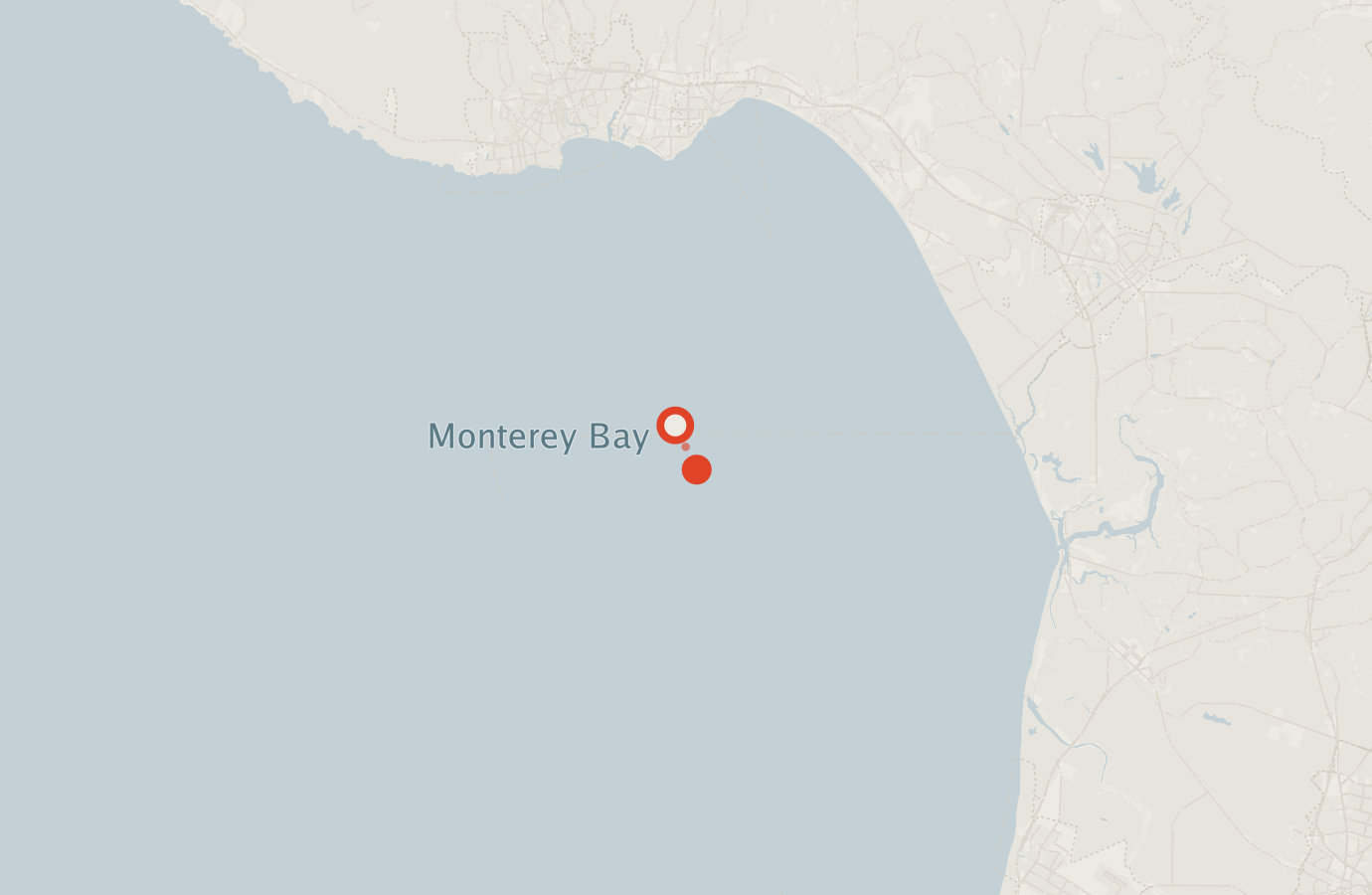 Activity map — real sighting points on an OpenStreetMap basemap