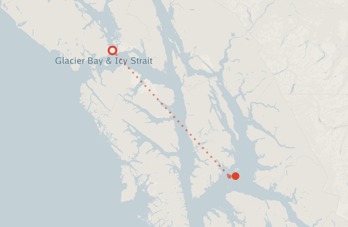 Activity map — real sighting points on an OpenStreetMap basemap