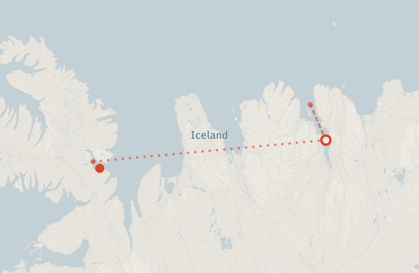 Activity map — real sighting points on an OpenStreetMap basemap