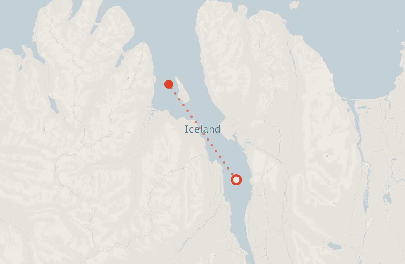 Activity map — real sighting points on an OpenStreetMap basemap