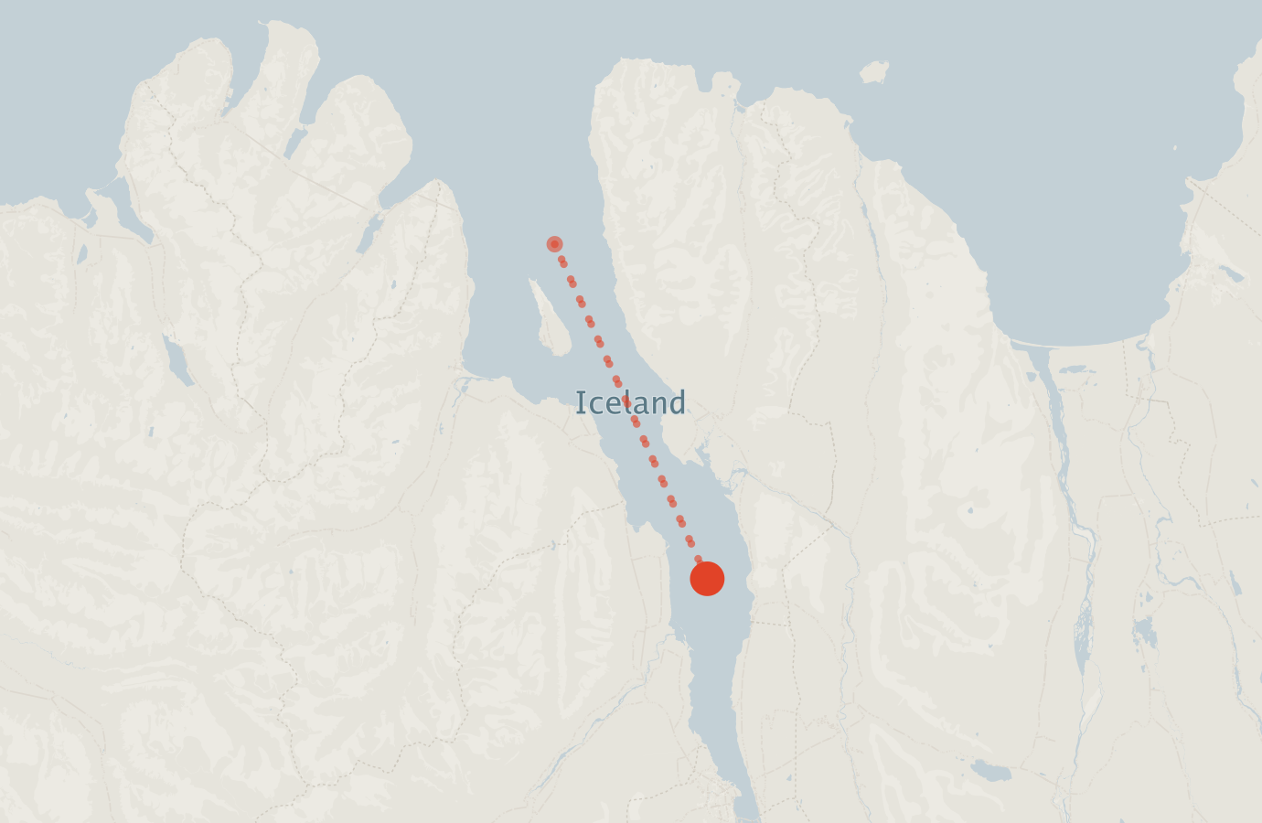 Activity map — real sighting points on an OpenStreetMap basemap