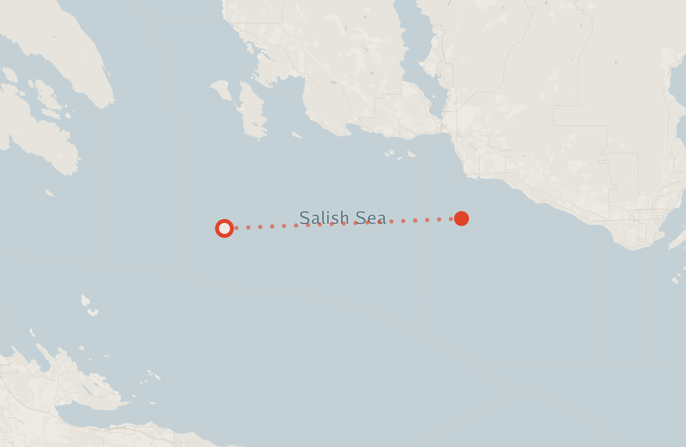 Activity map — real sighting points on an OpenStreetMap basemap