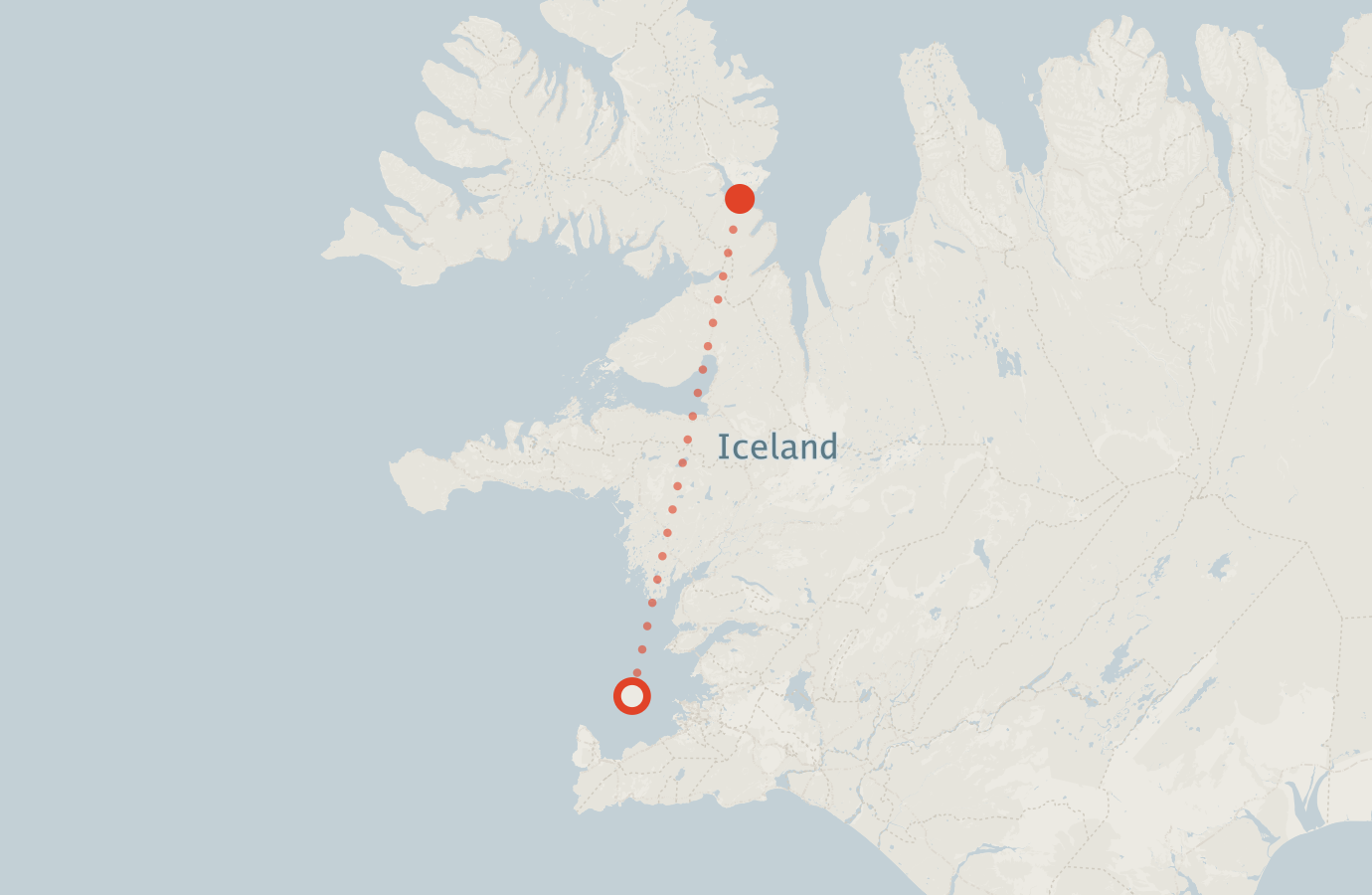 Activity map — real sighting points on an OpenStreetMap basemap