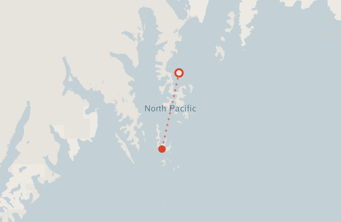 Activity map — real sighting points on an OpenStreetMap basemap