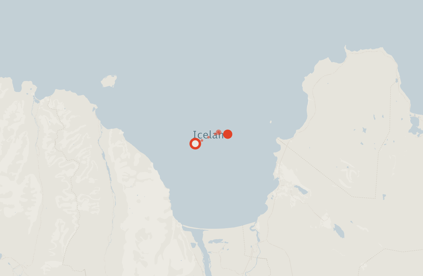 Activity map — real sighting points on an OpenStreetMap basemap
