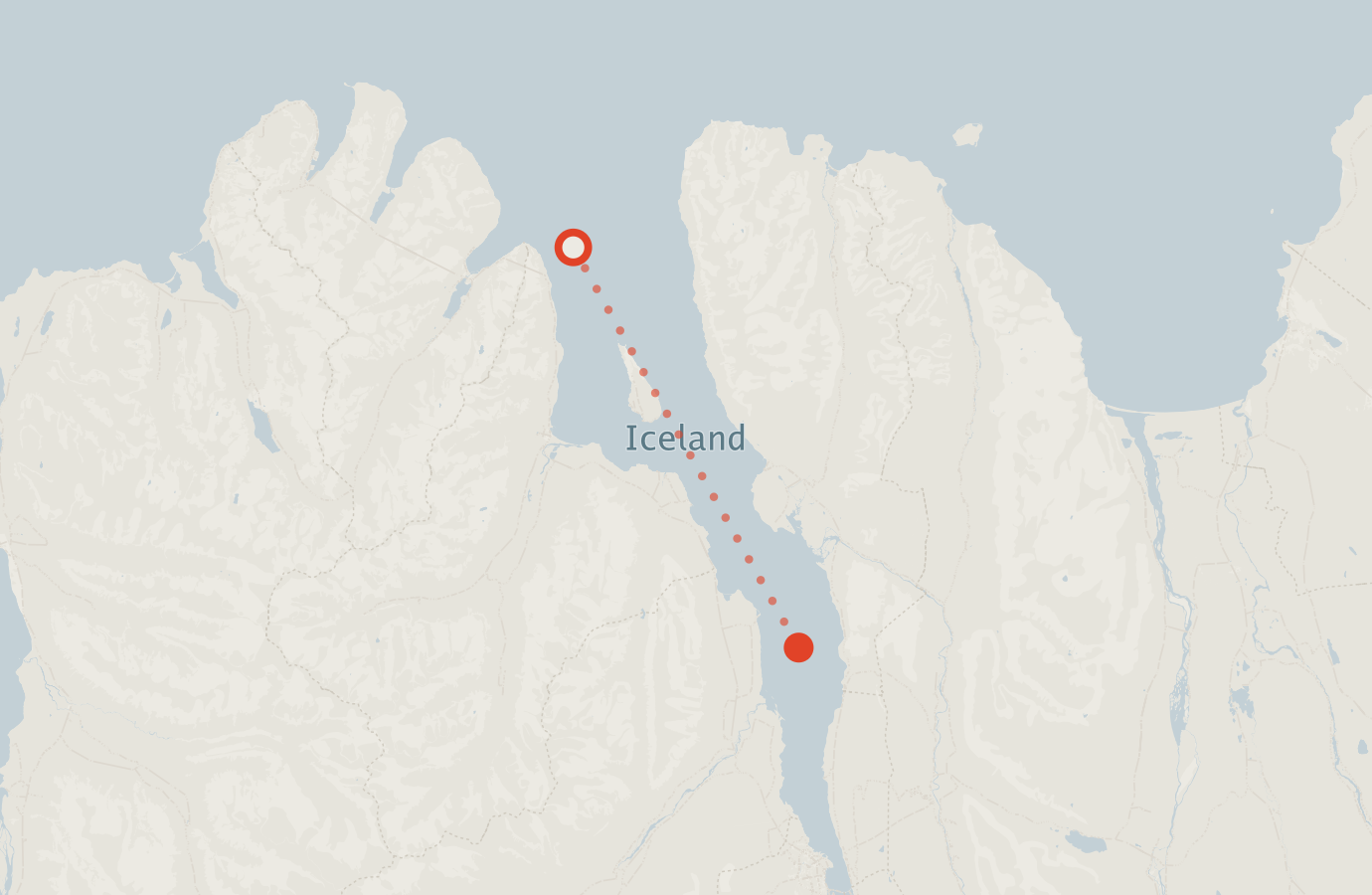 Activity map — real sighting points on an OpenStreetMap basemap
