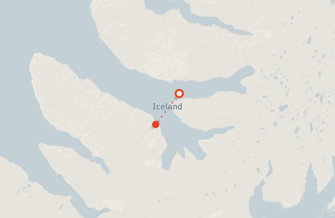 Activity map — real sighting points on an OpenStreetMap basemap
