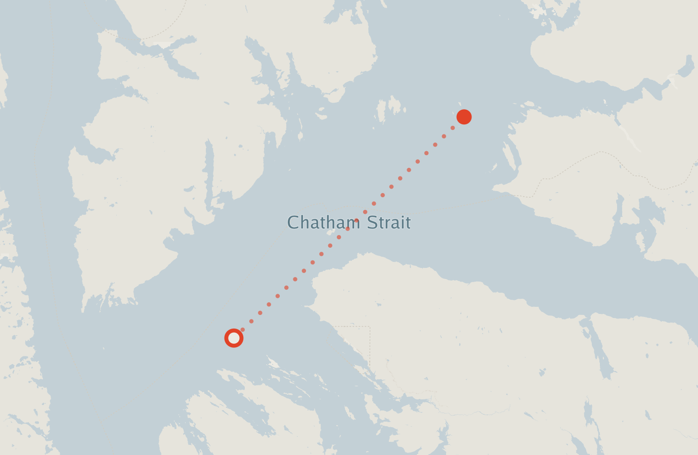 Activity map — real sighting points on an OpenStreetMap basemap