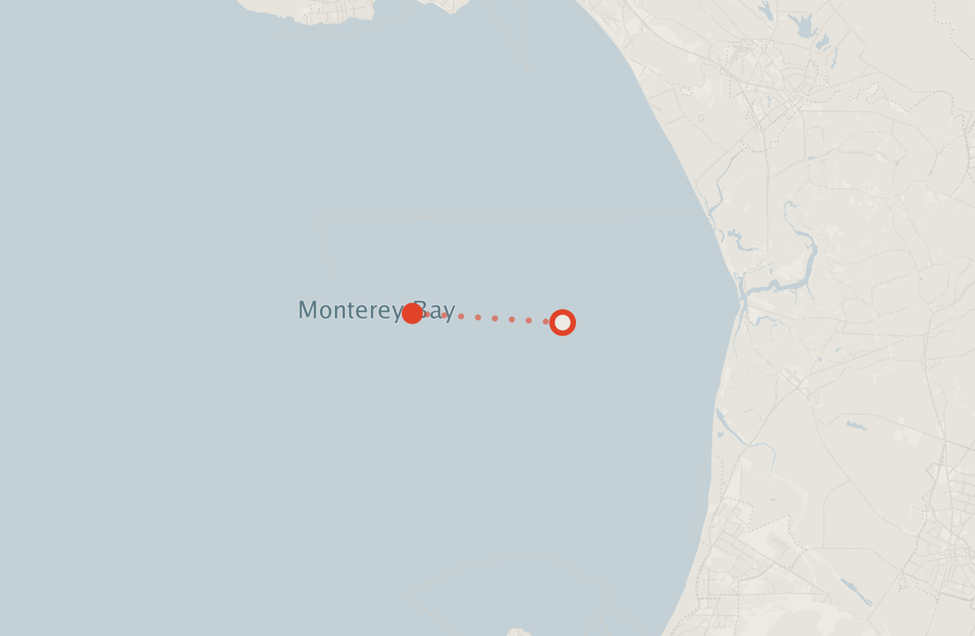 Activity map — real sighting points on an OpenStreetMap basemap