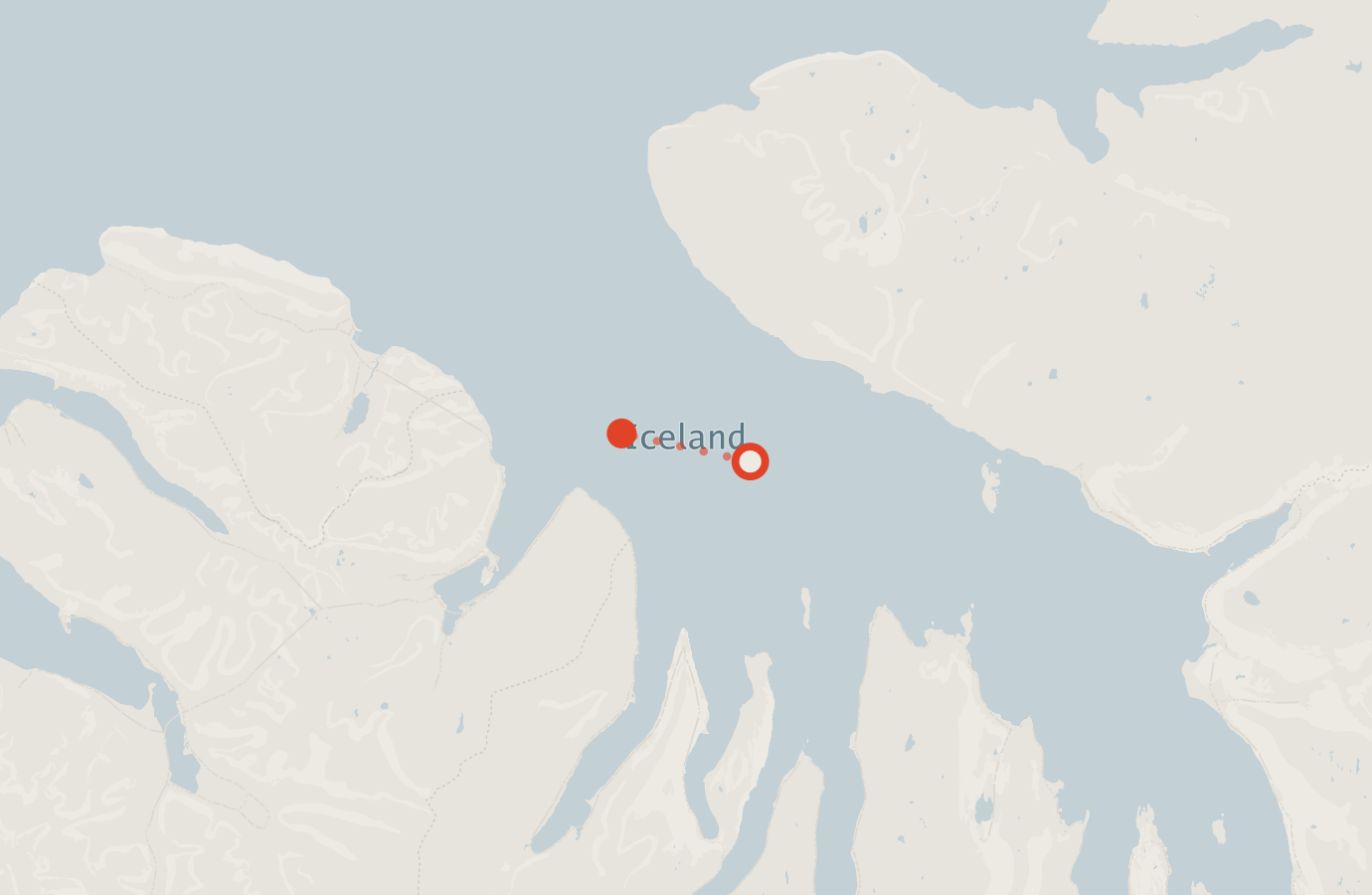 Activity map — real sighting points on an OpenStreetMap basemap