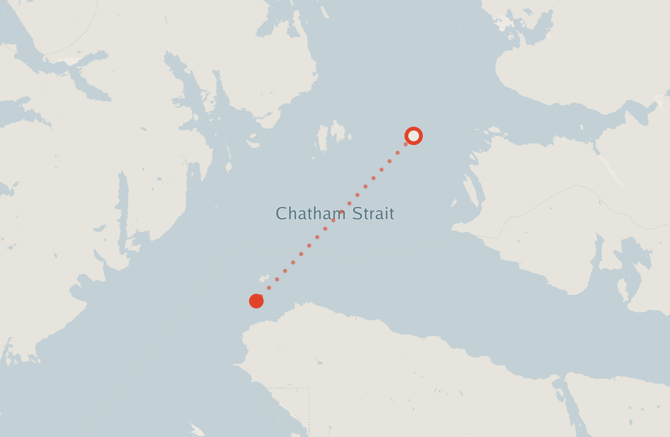 Activity map — real sighting points on an OpenStreetMap basemap