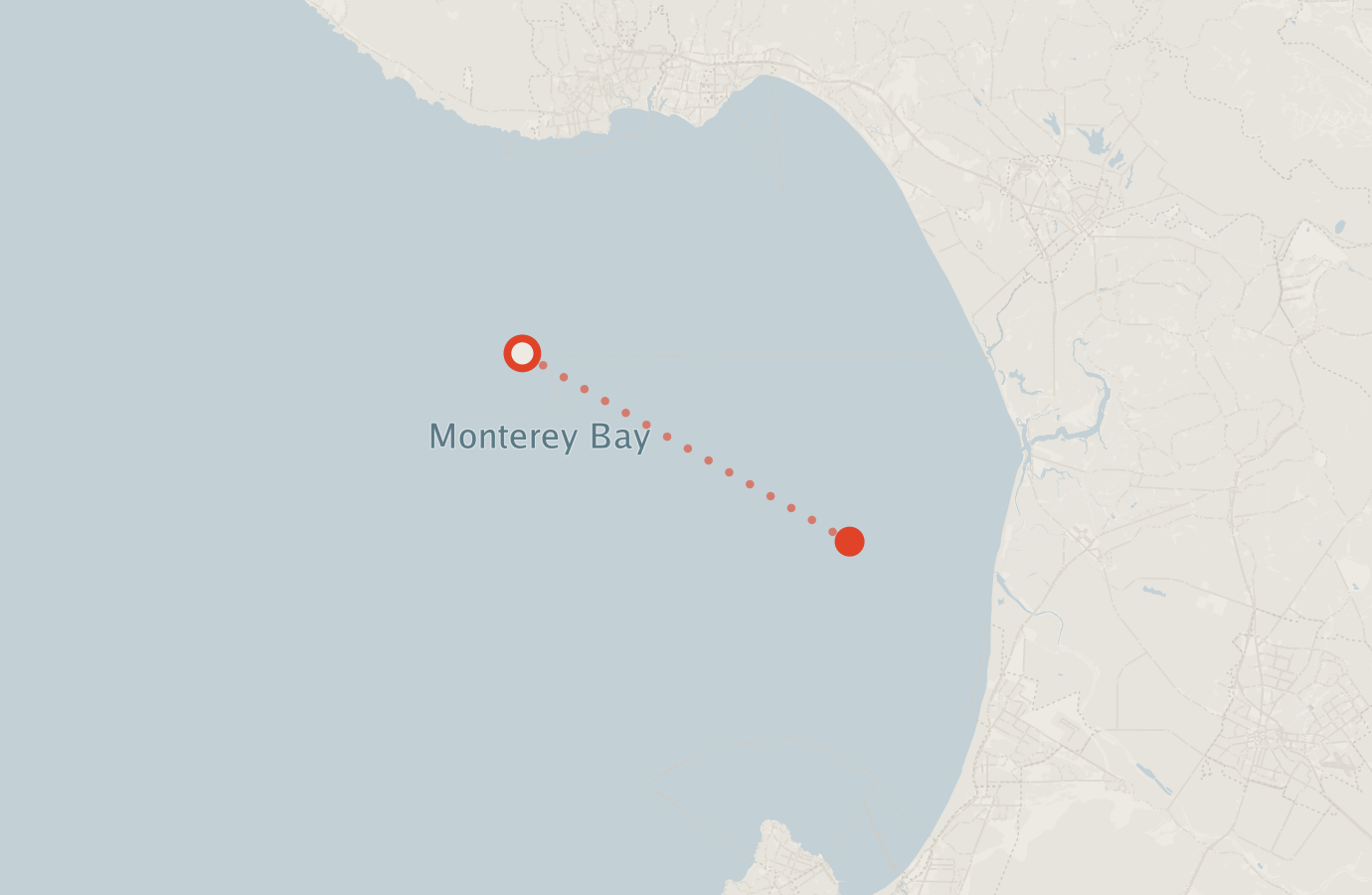 Activity map — real sighting points on an OpenStreetMap basemap