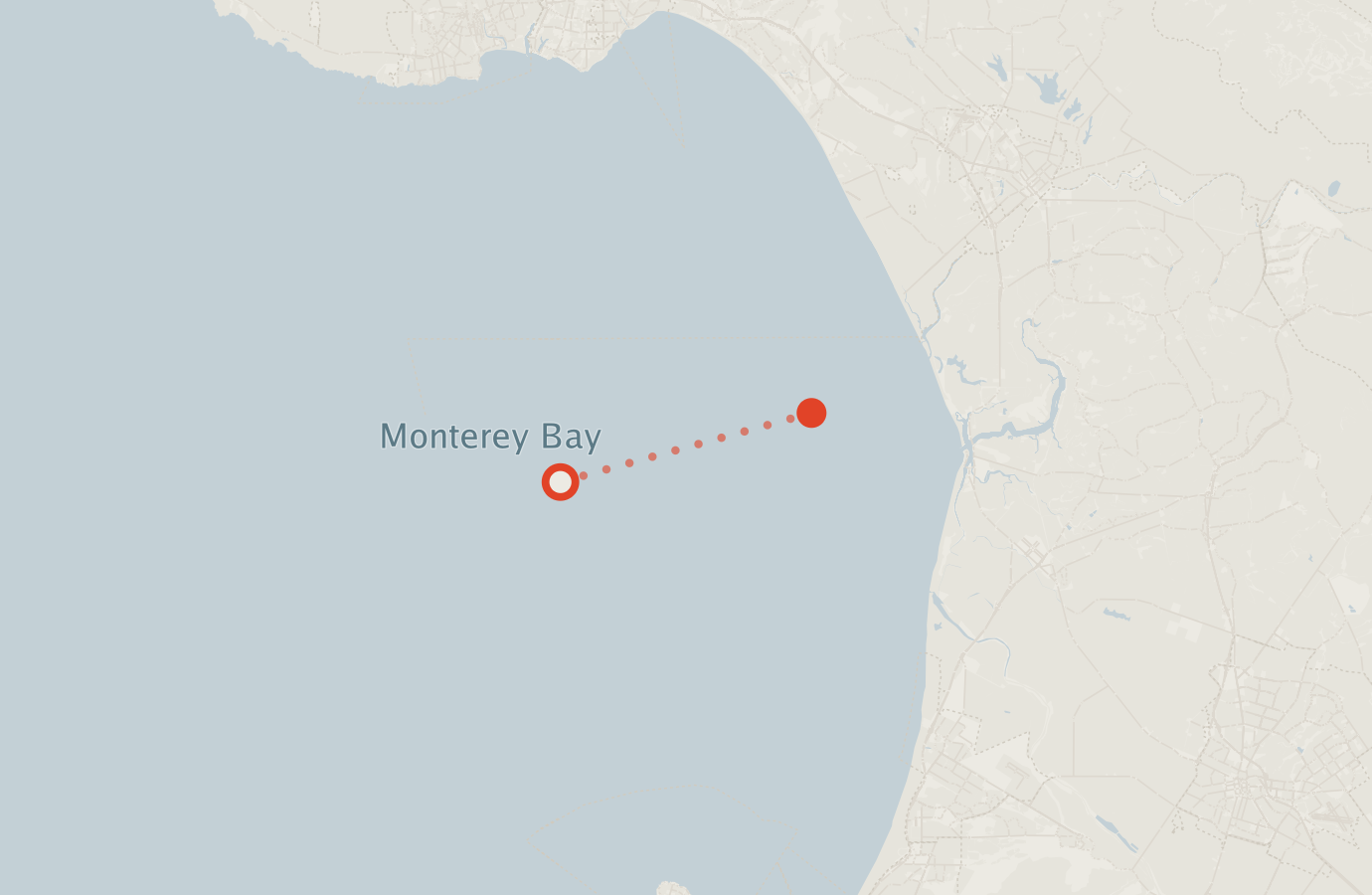 Activity map — real sighting points on an OpenStreetMap basemap
