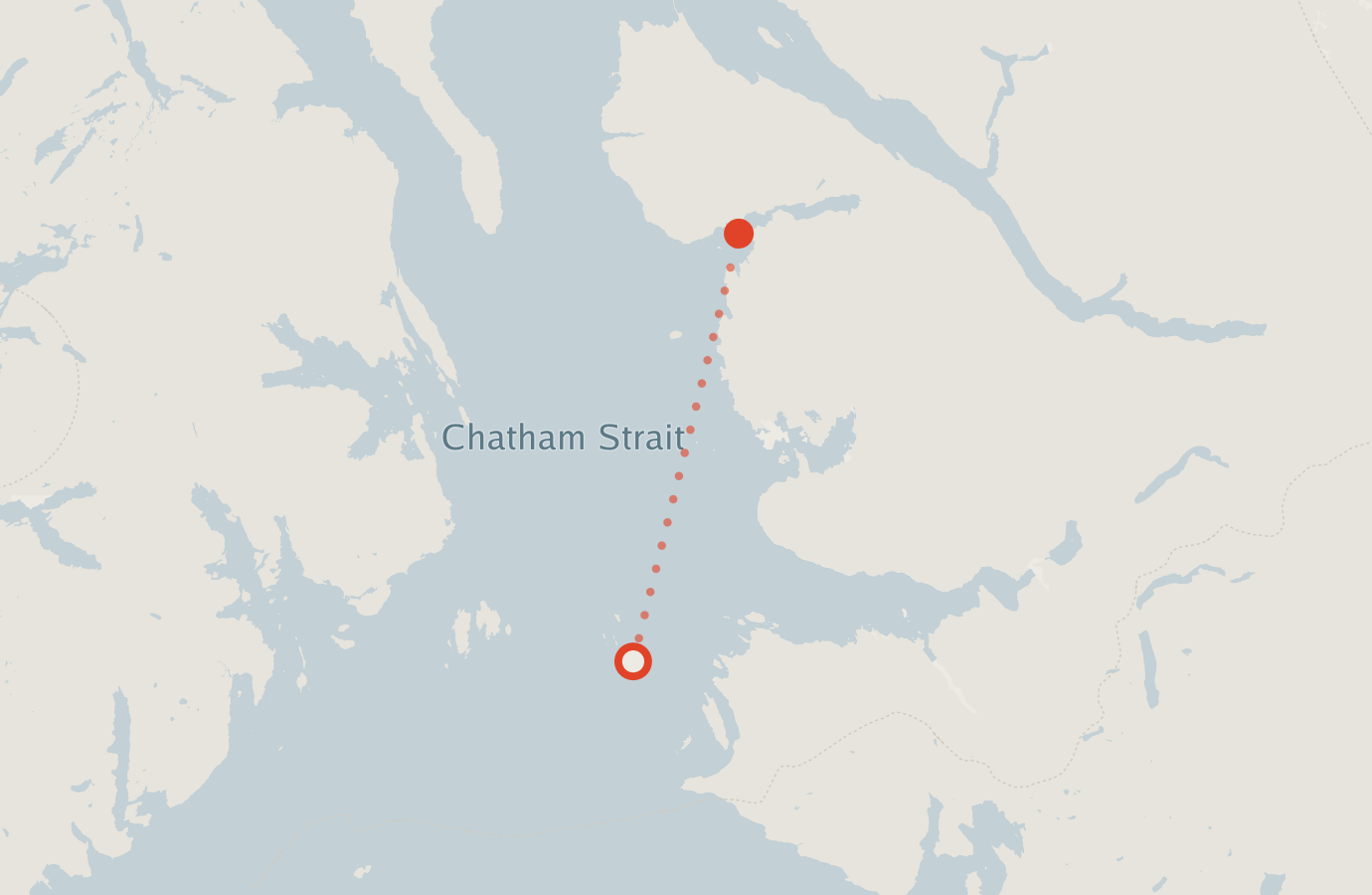 Activity map — real sighting points on an OpenStreetMap basemap
