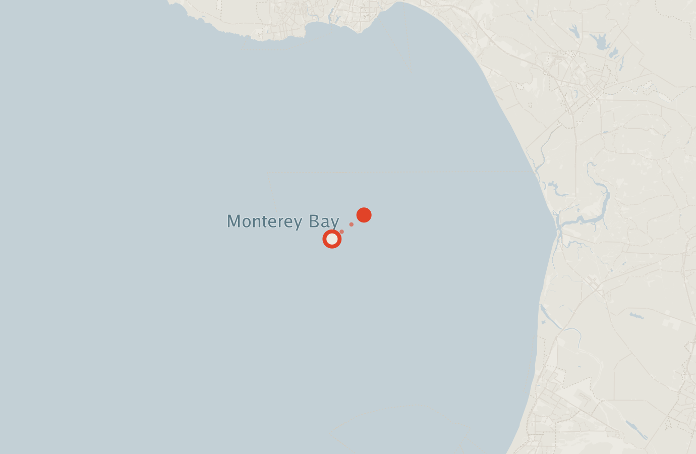 Activity map — real sighting points on an OpenStreetMap basemap