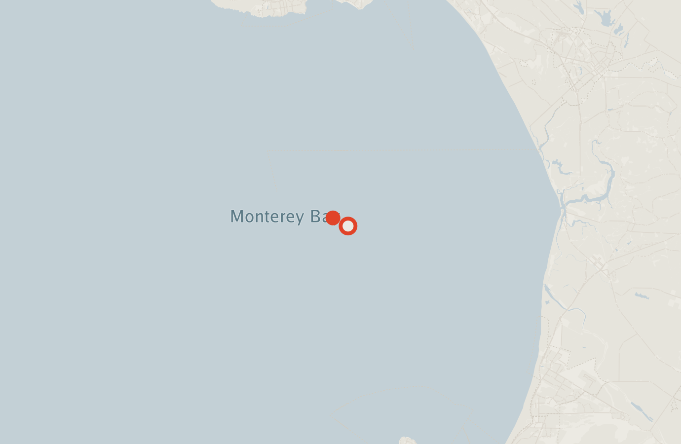Activity map — real sighting points on an OpenStreetMap basemap