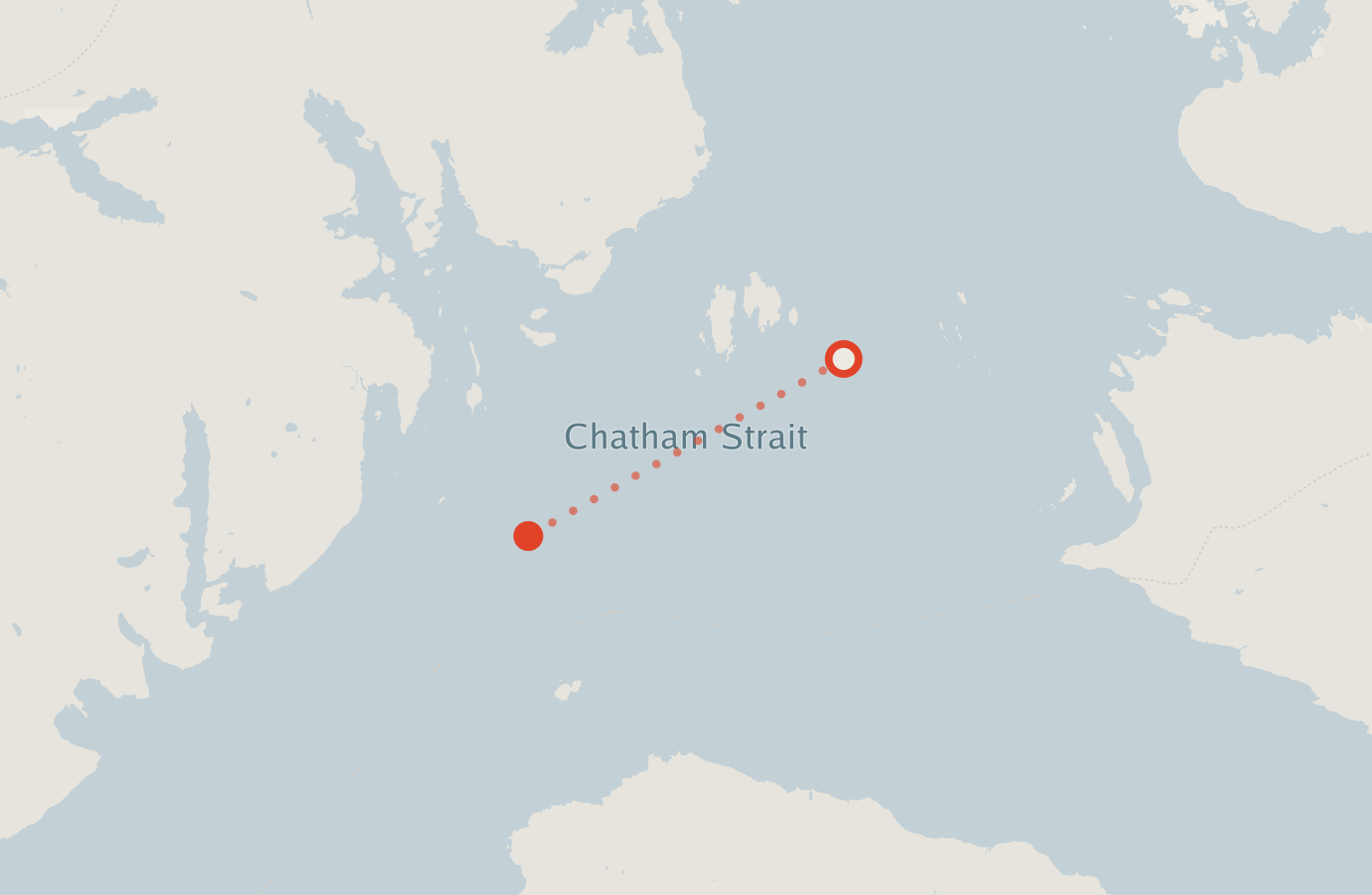 Activity map — real sighting points on an OpenStreetMap basemap
