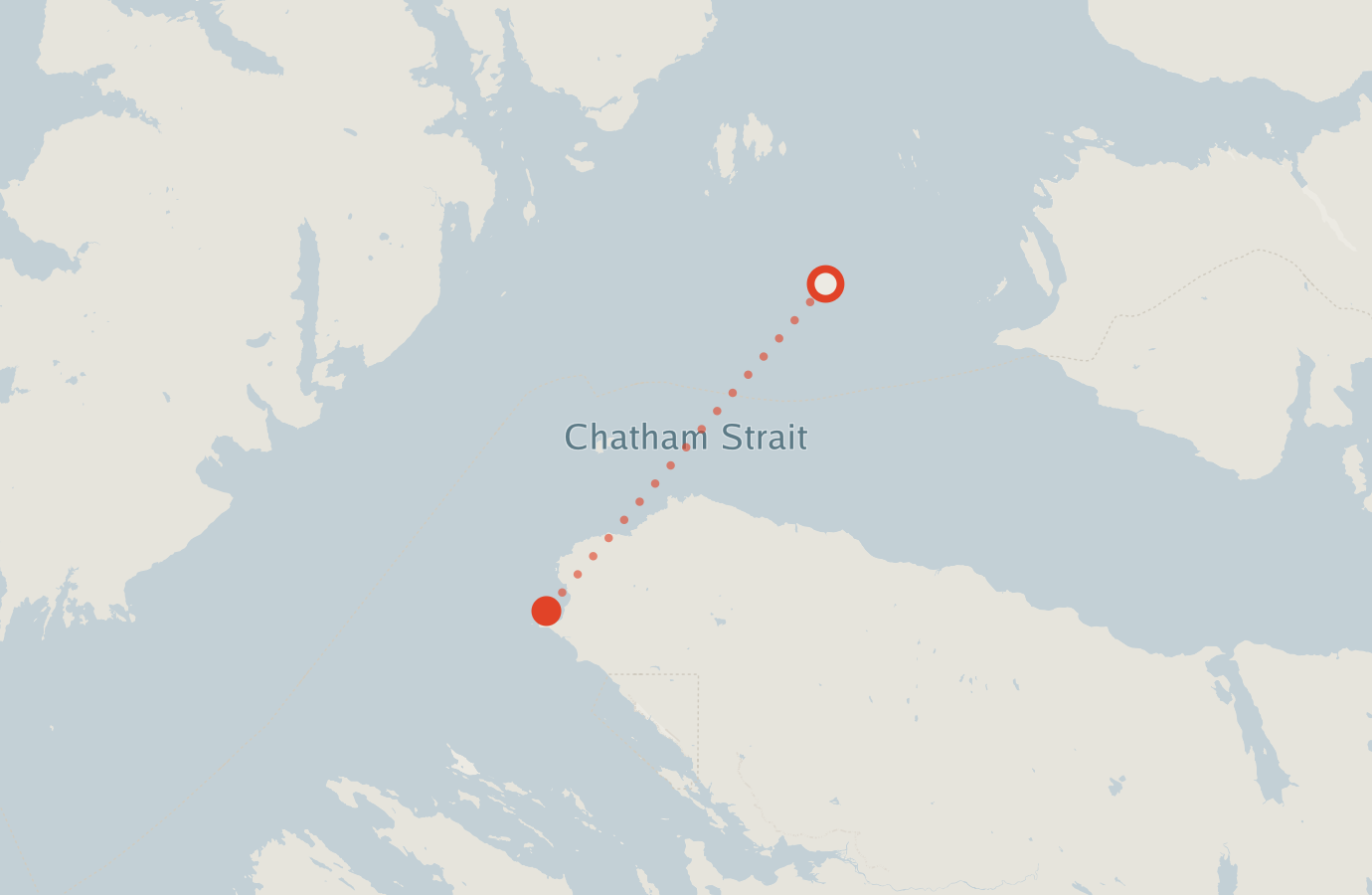 Activity map — real sighting points on an OpenStreetMap basemap