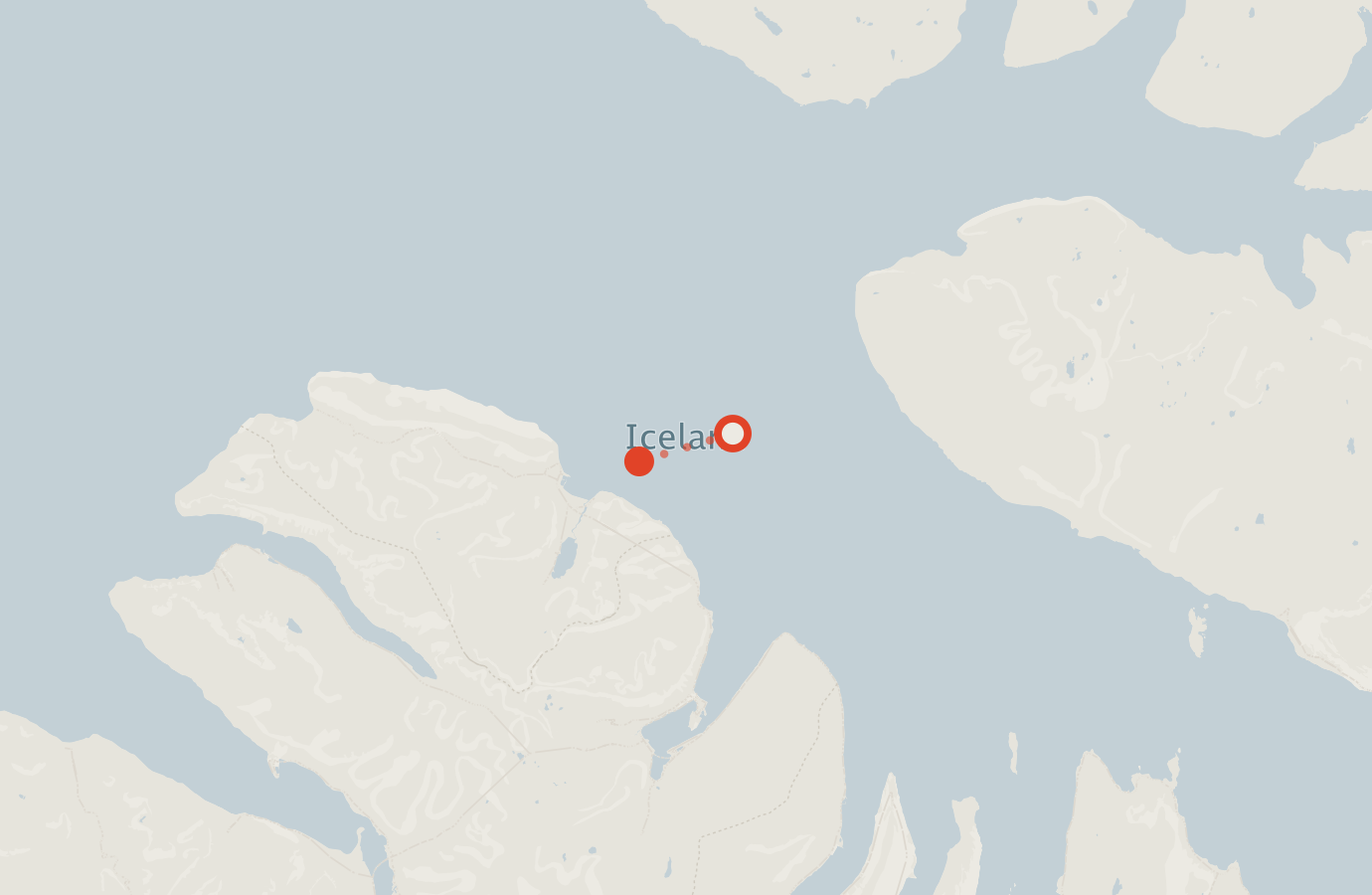 Activity map — real sighting points on an OpenStreetMap basemap