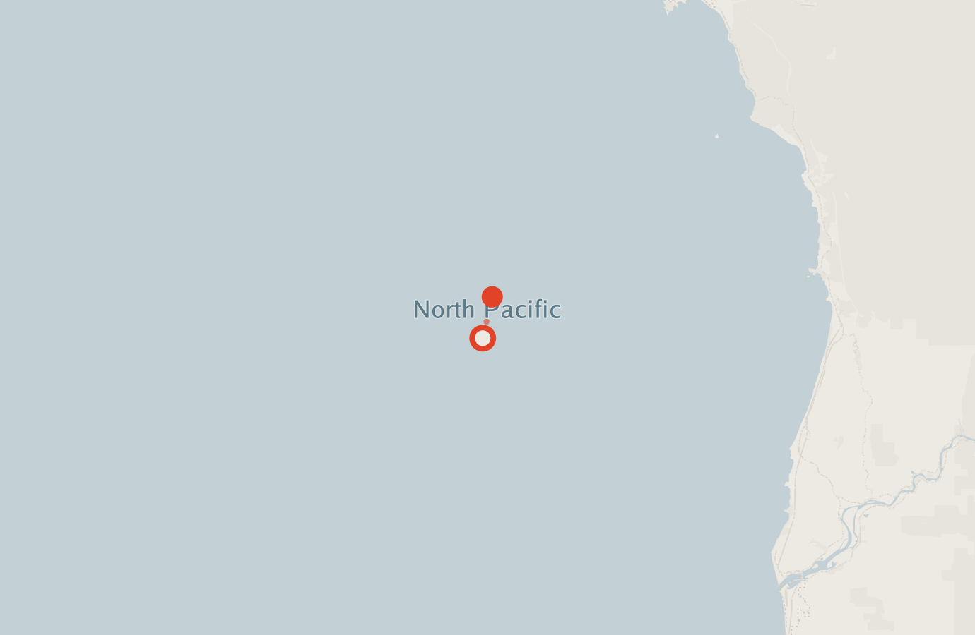 Activity map — real sighting points on an OpenStreetMap basemap