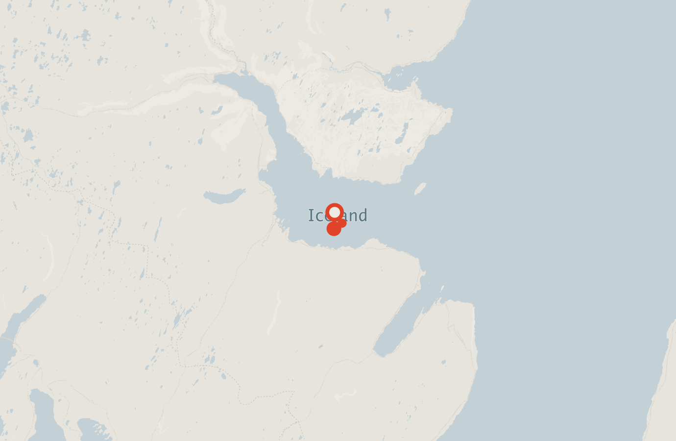 Activity map — real sighting points on an OpenStreetMap basemap