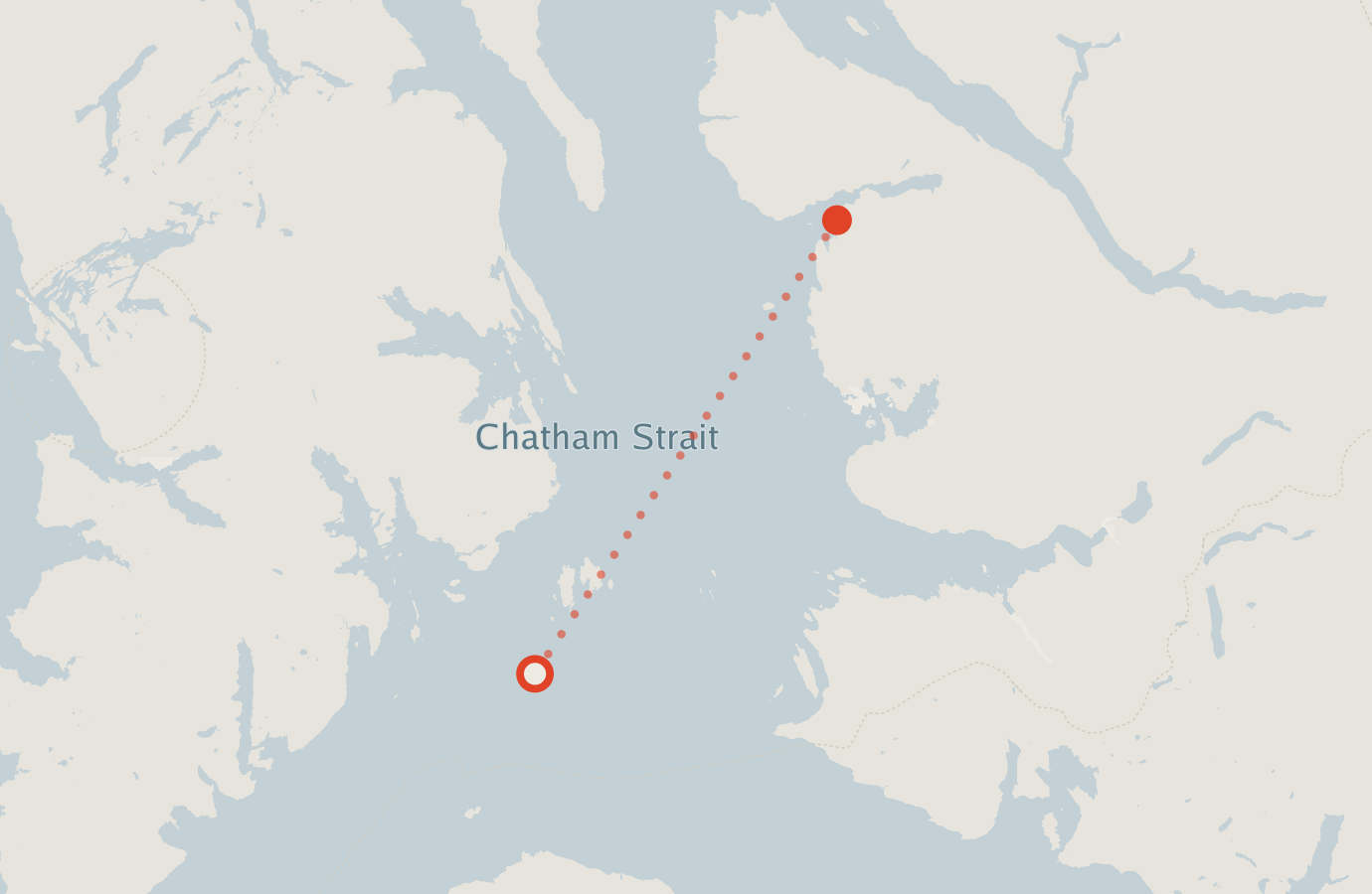 Activity map — real sighting points on an OpenStreetMap basemap