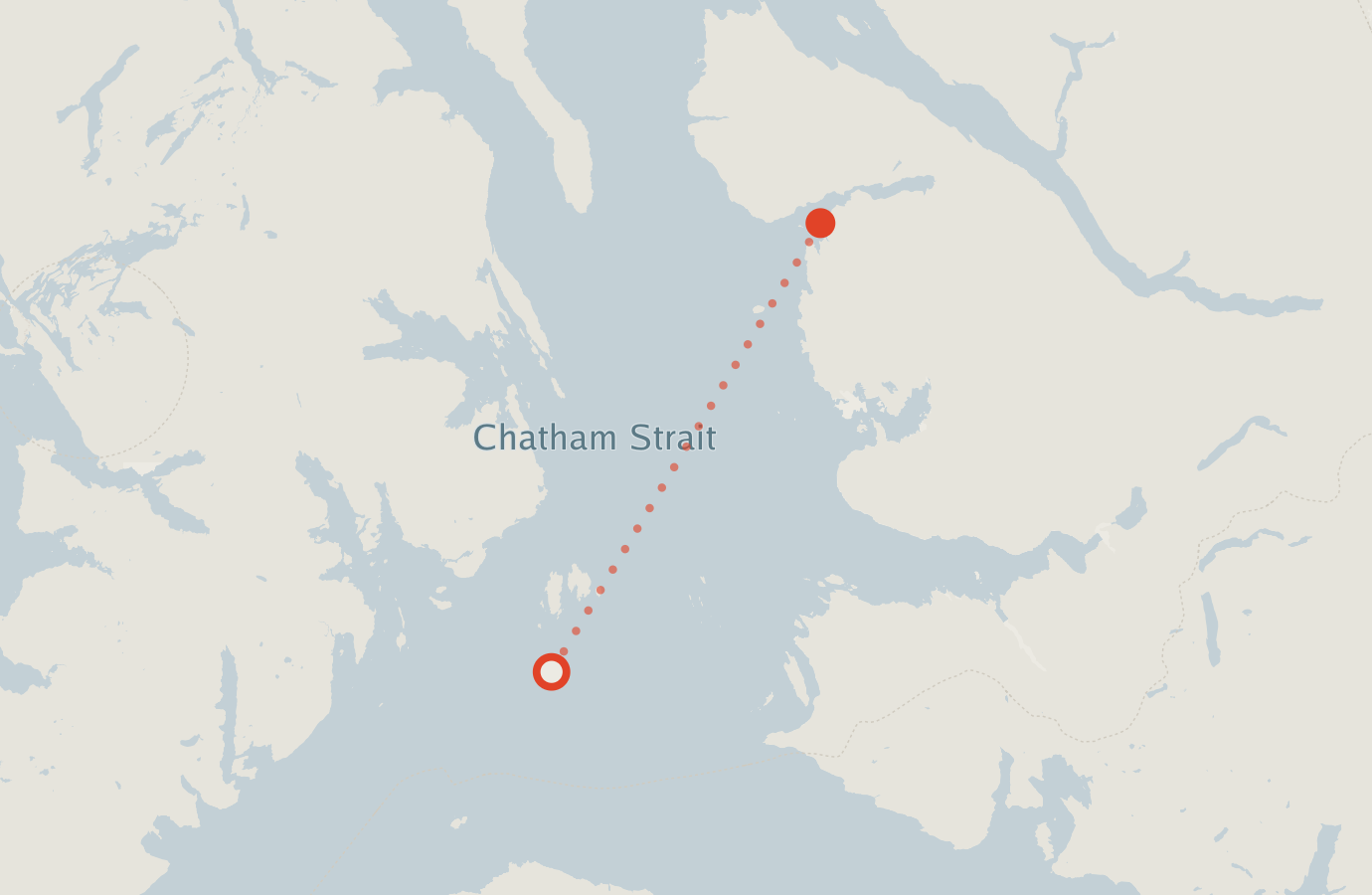 Activity map — real sighting points on an OpenStreetMap basemap