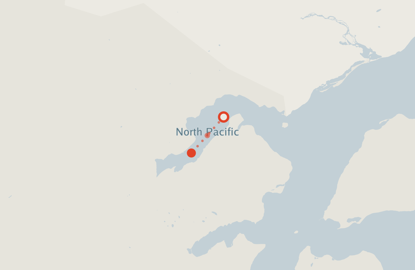 Activity map — real sighting points on an OpenStreetMap basemap