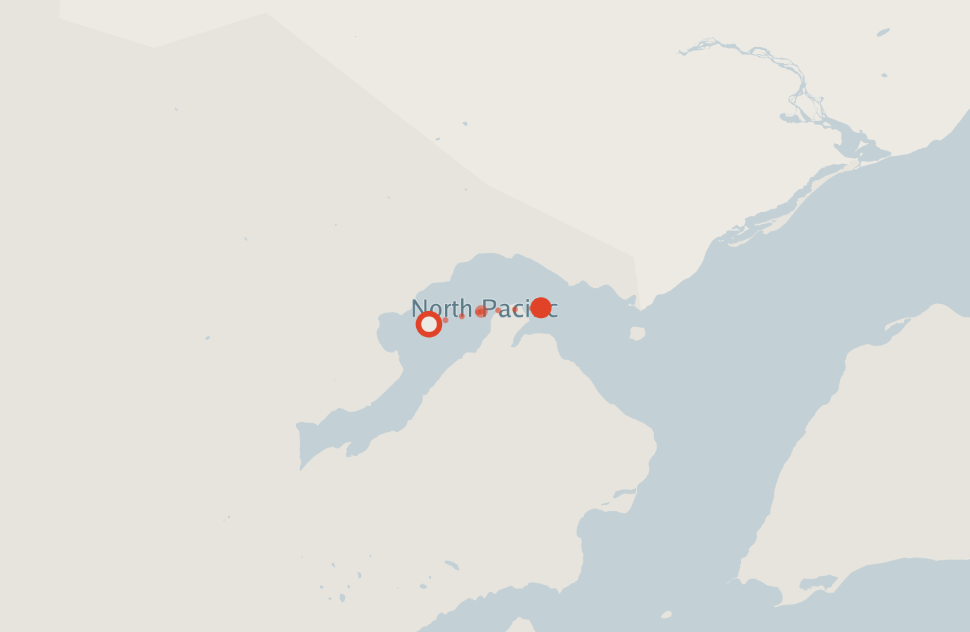 Activity map — real sighting points on an OpenStreetMap basemap