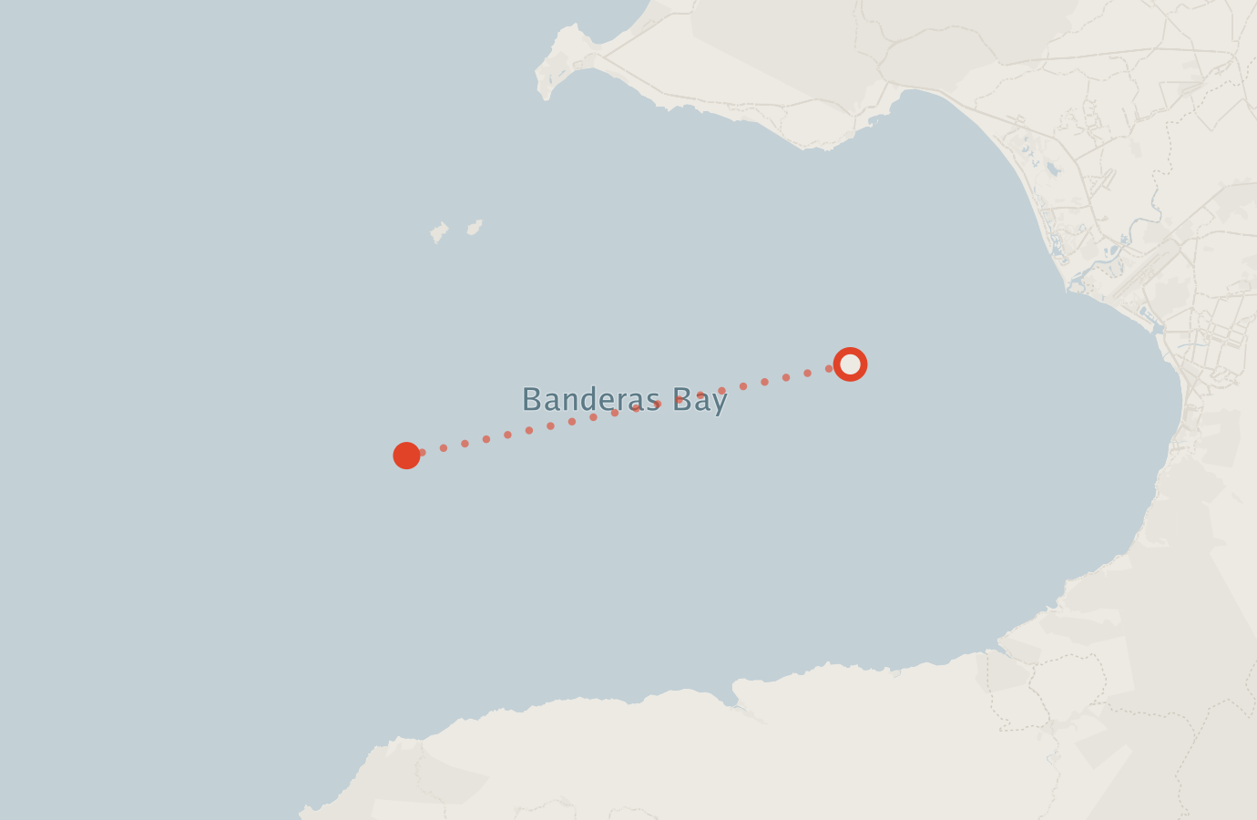 Activity map — real sighting points on an OpenStreetMap basemap
