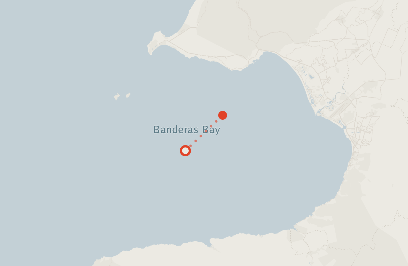 Activity map — real sighting points on an OpenStreetMap basemap
