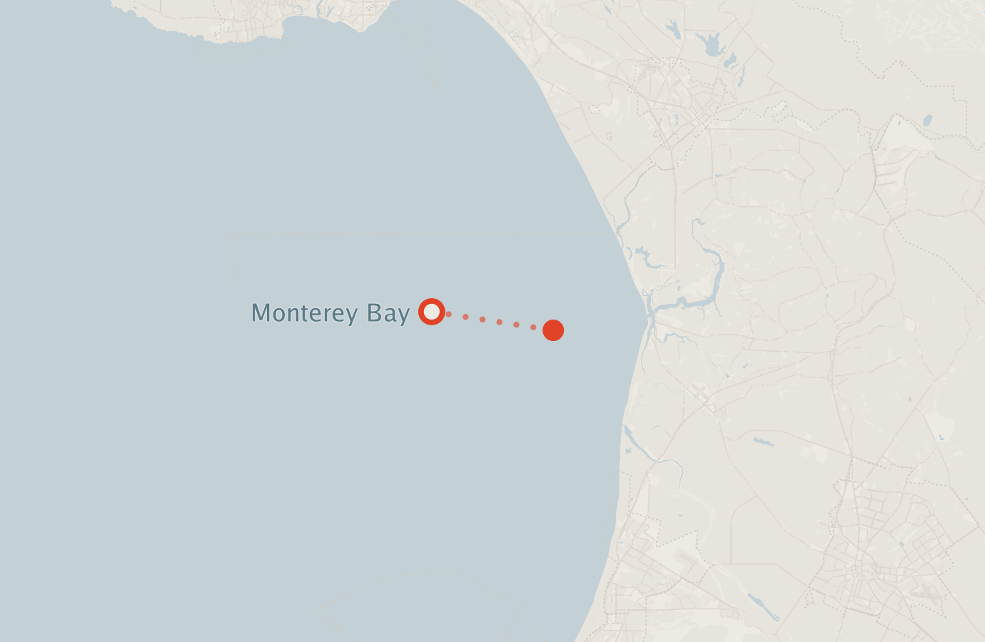 Activity map — real sighting points on an OpenStreetMap basemap