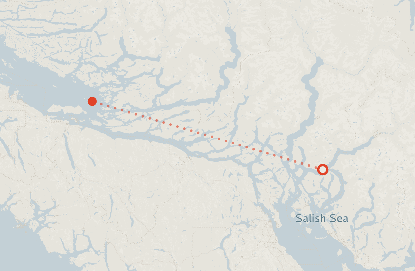 Activity map — real sighting points on an OpenStreetMap basemap
