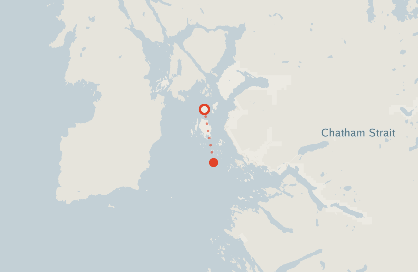Activity map — real sighting points on an OpenStreetMap basemap