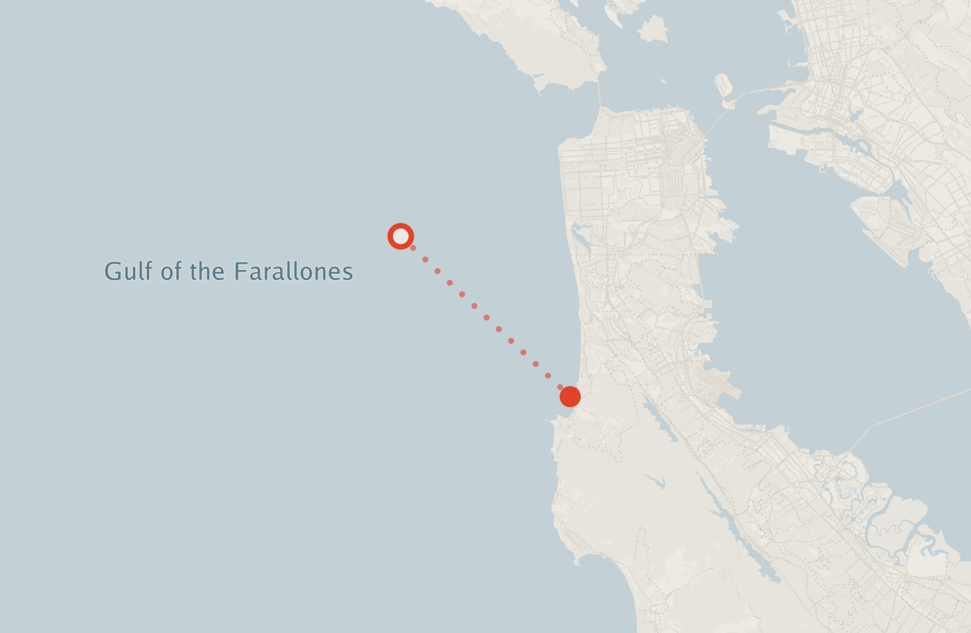 Activity map — real sighting points on an OpenStreetMap basemap