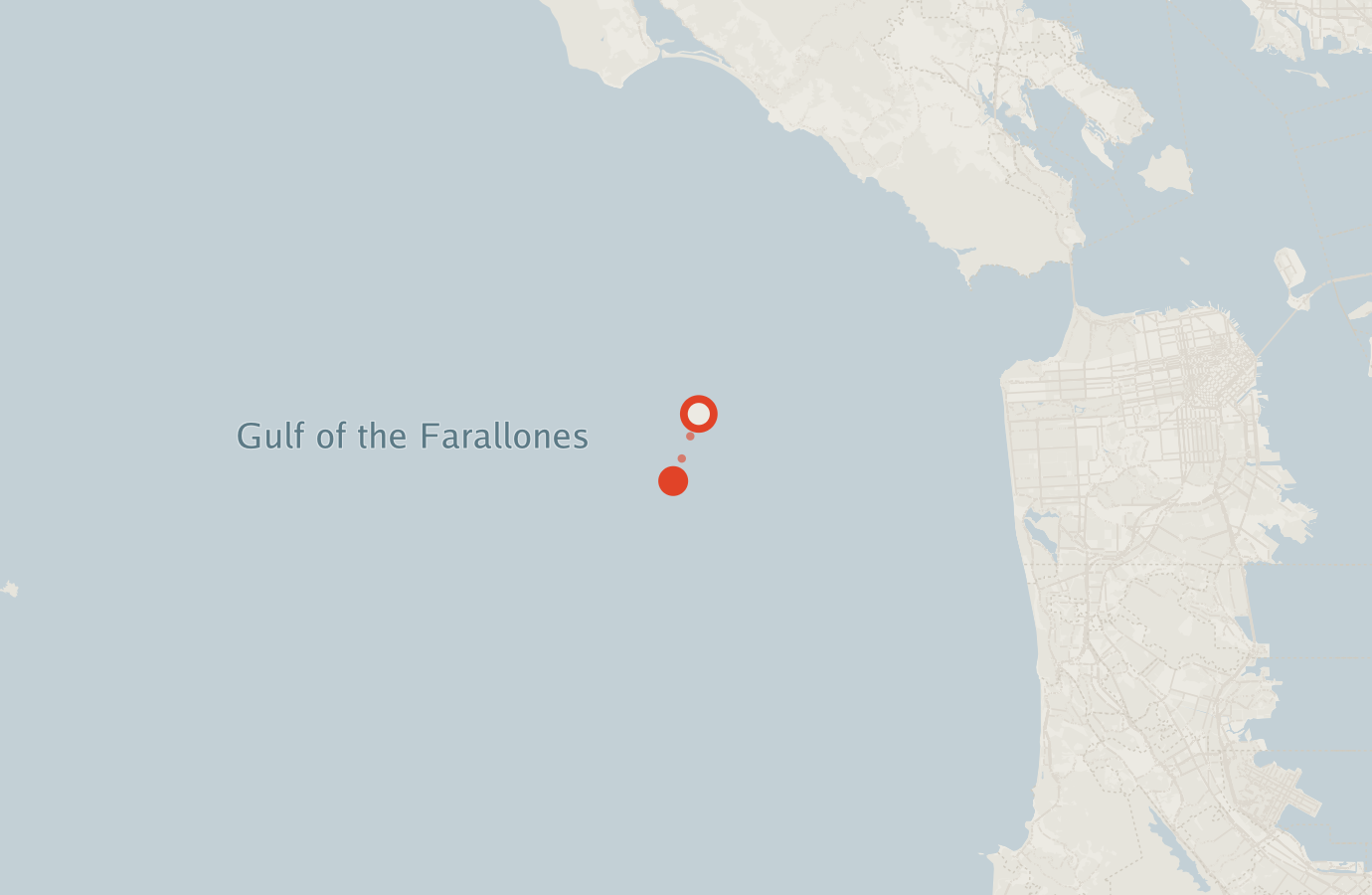 Activity map — real sighting points on an OpenStreetMap basemap