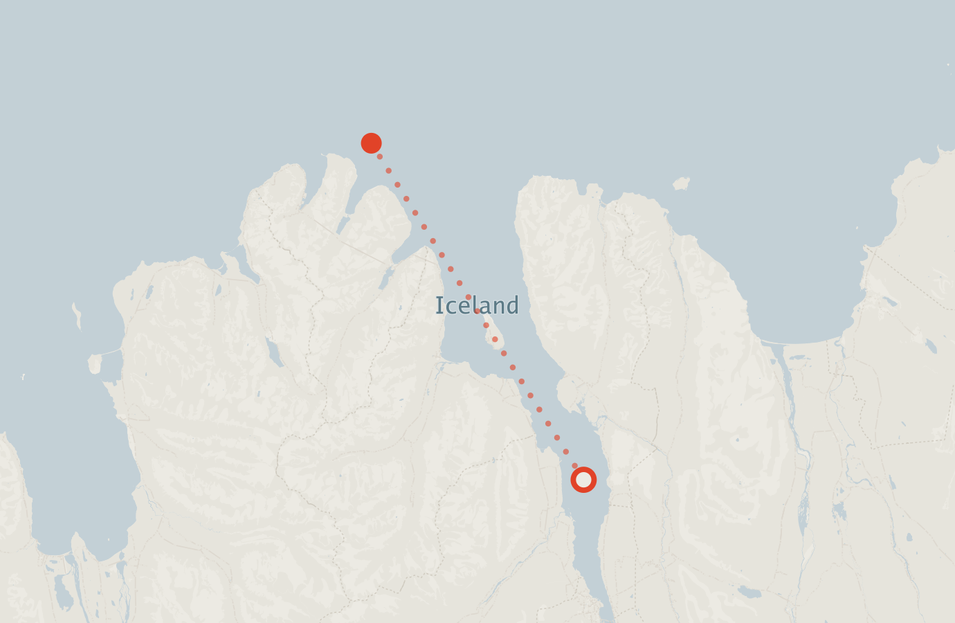 Activity map — real sighting points on an OpenStreetMap basemap