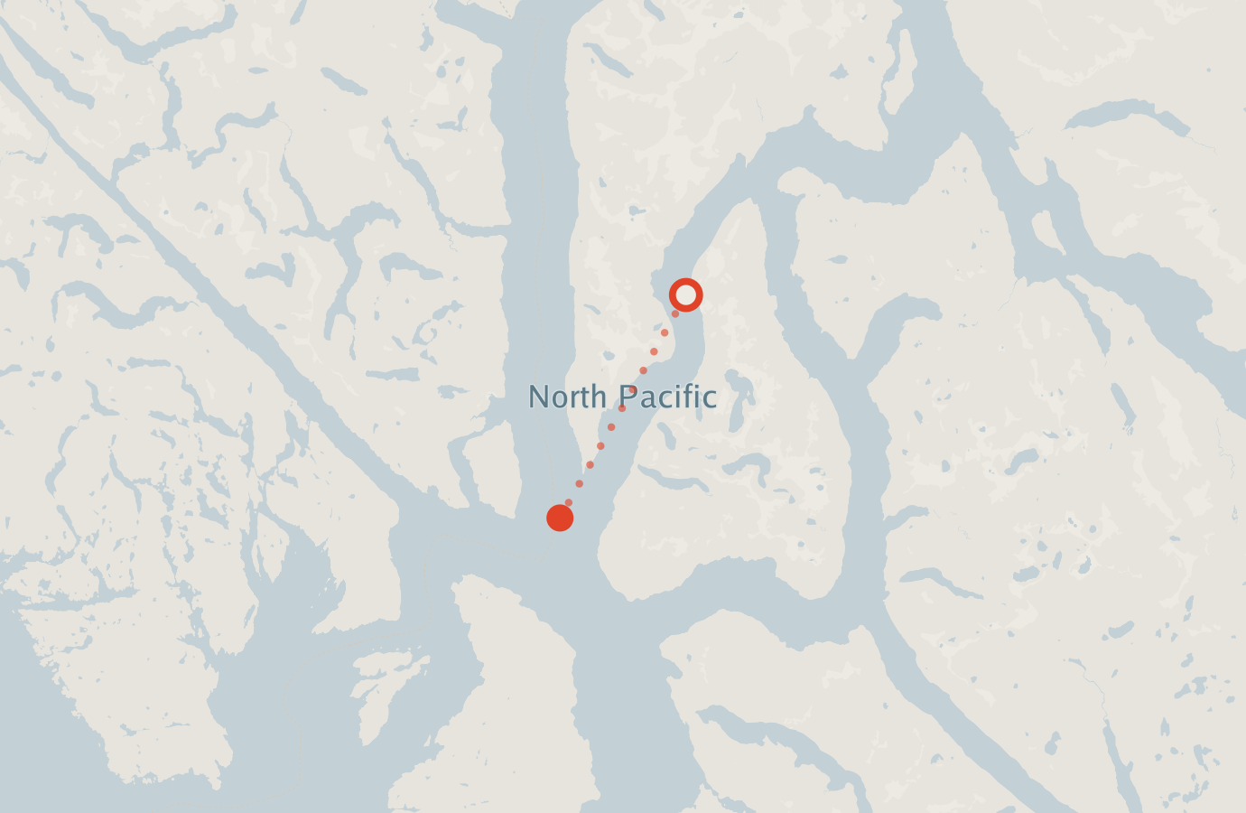 Activity map — real sighting points on an OpenStreetMap basemap